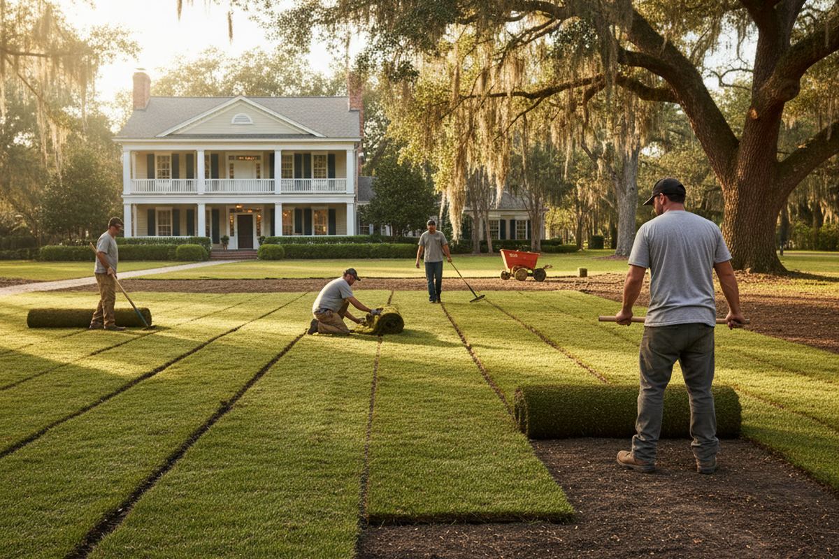 Warm season zoysia sod install