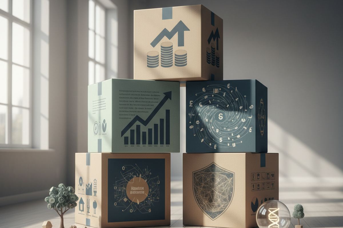 Moving boxes with creative packing
