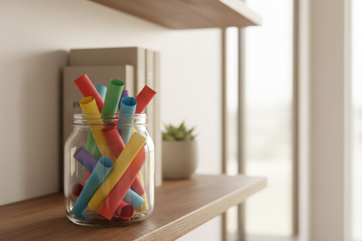 Reward jar with tickets