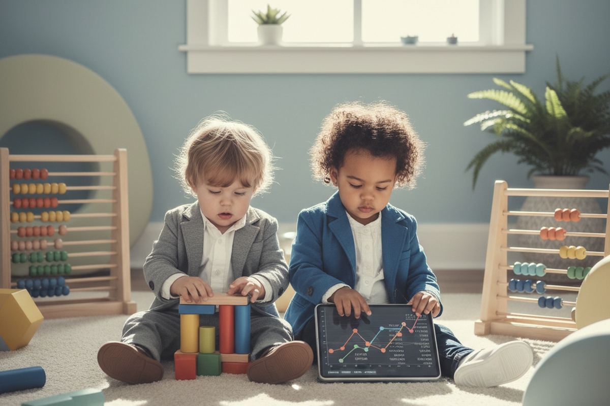 Two toddlers at daycare