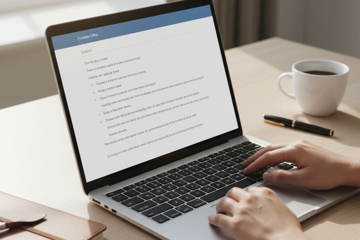 Counter offer email draft
