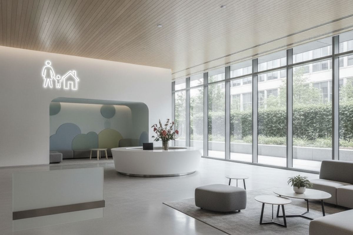 Corporate office with childcare center