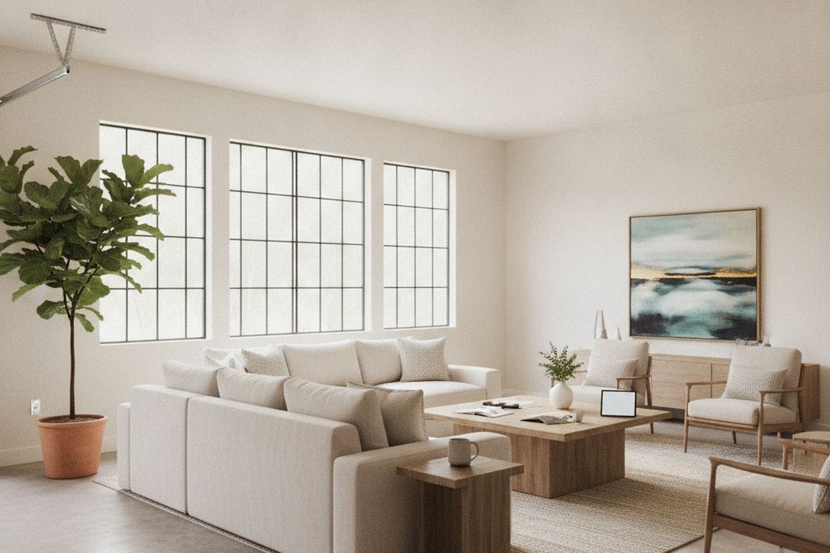 Converted garage as living space