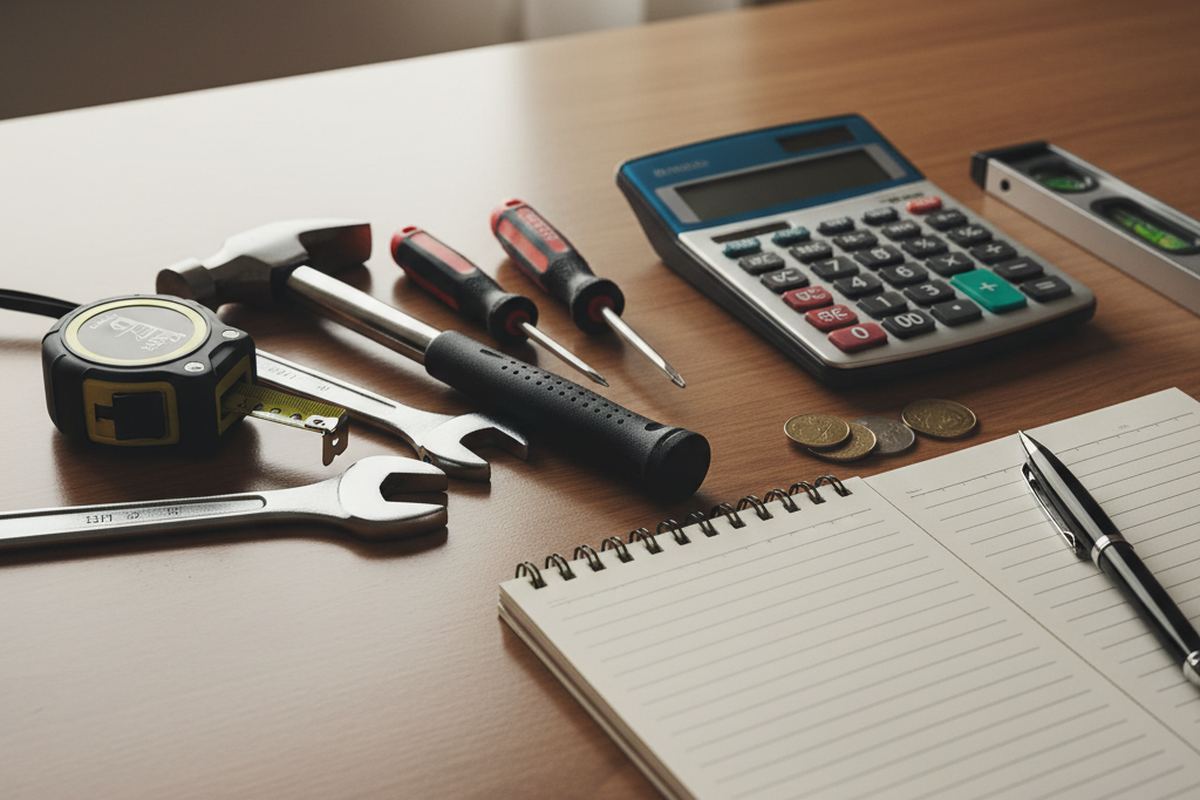 Home maintenance tools and calculator