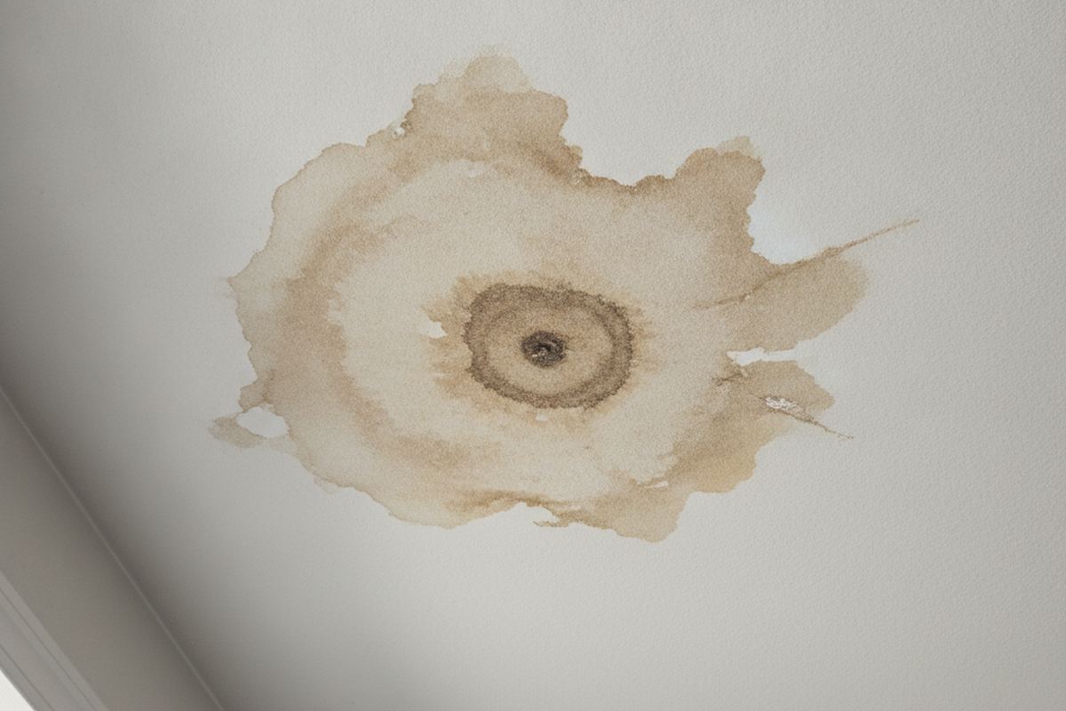 Water damaged ceiling