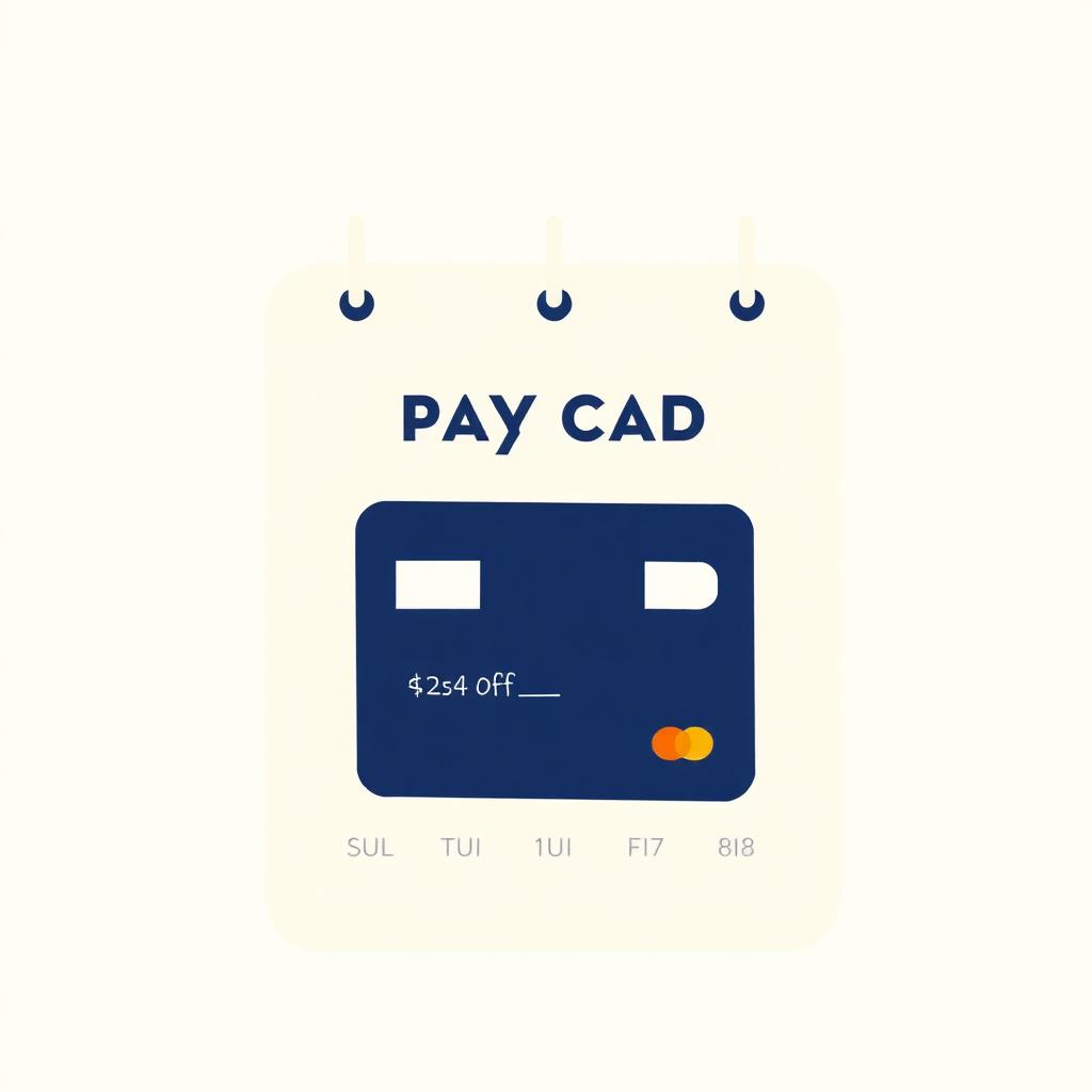 Calendar with credit card payoff months shaded