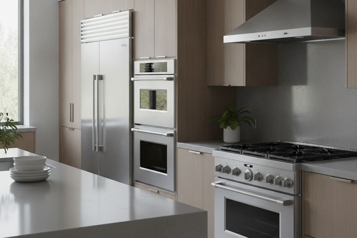 Modern kitchen appliance suite