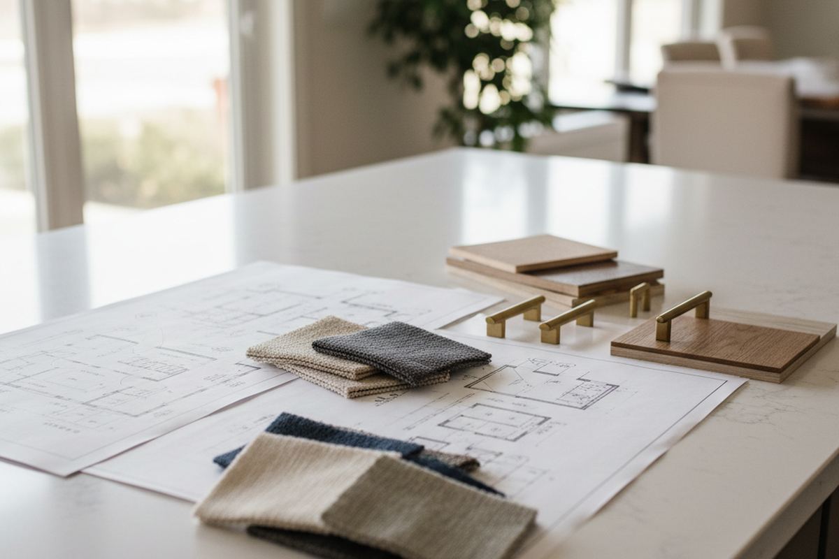 Kitchen remodel plans on counter