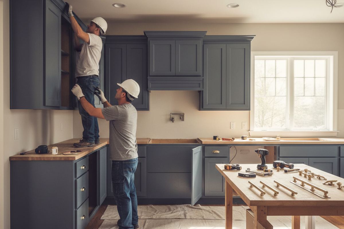 Kitchen remodel in progress