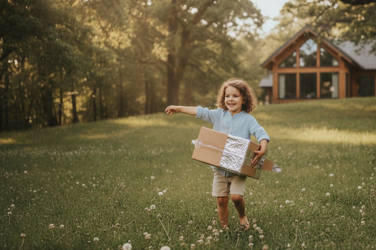Kid outside instead of screen