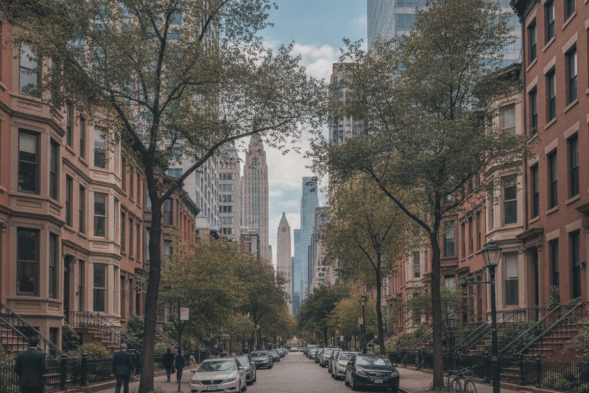 Neighborhood near an office district