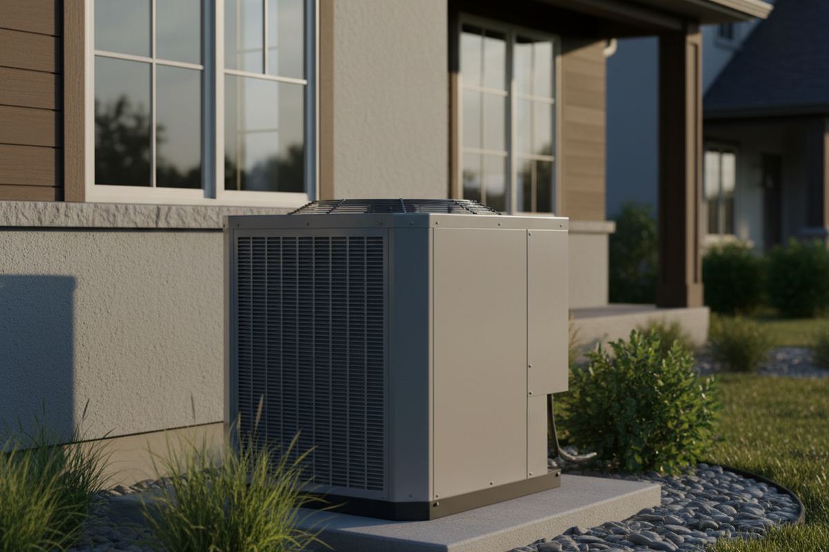 AC unit outside home